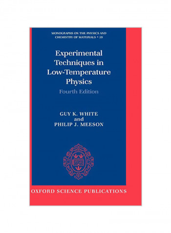 Experimental Techniques in Low-Temperature Physics Hardcover