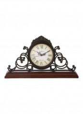 Adelaide Mantel Clock Brown/Black 4x15.5x9inch