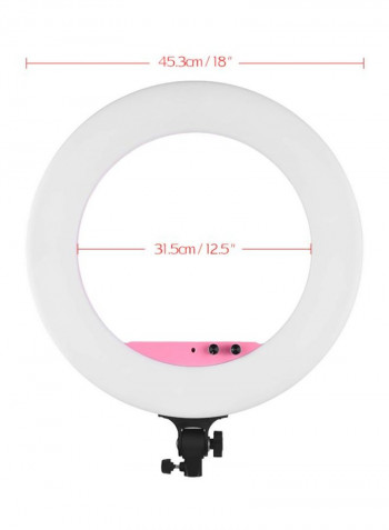 LED Photography Ring Light 53.3x3x45.3centimeter White/Black