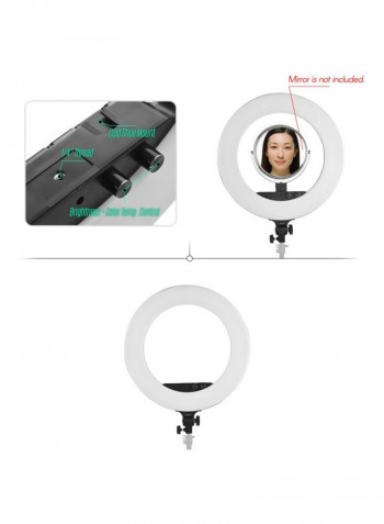 LED Photography Ring Light 53.3x3x45.3centimeter White/Black