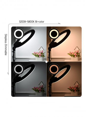 LED Photography Ring Light 53.3x3x45.3centimeter White/Black