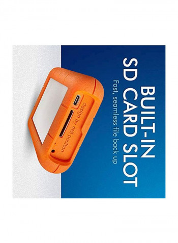 Rugged Raid Pro External Hard Drive Orange