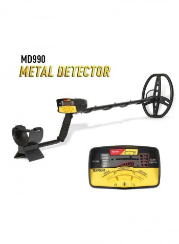 Portable High Sensitivity Underground Metal Detector With LCD Display Black