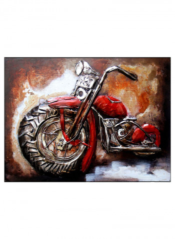 3D Bike Wallpaper Multicolour 91 x 122centimeter