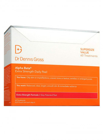 60-Piece Alpha Beta Extra Strength Daily Peel Set 60 x 2.2ml