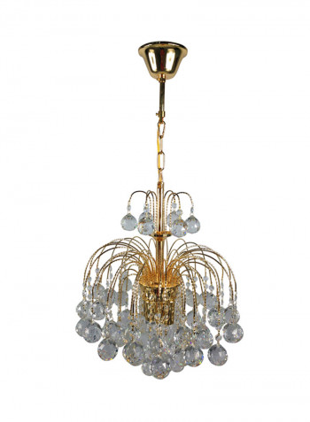 Chandelier Gold/Clear 40x45centimeter