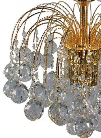 Chandelier Gold/Clear 40x45centimeter