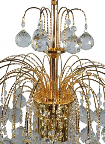 Chandelier Gold/Clear 40x45centimeter