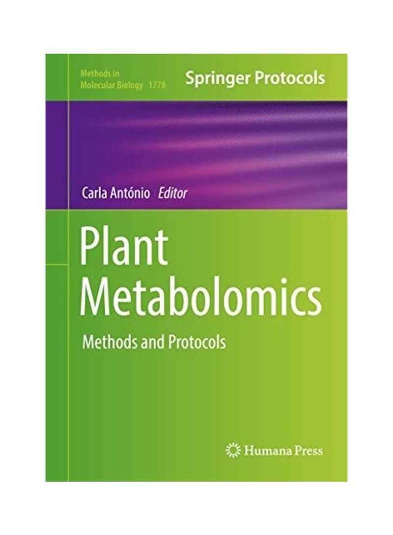 Plant Metabolomics Hardcover English by Carla Antonio