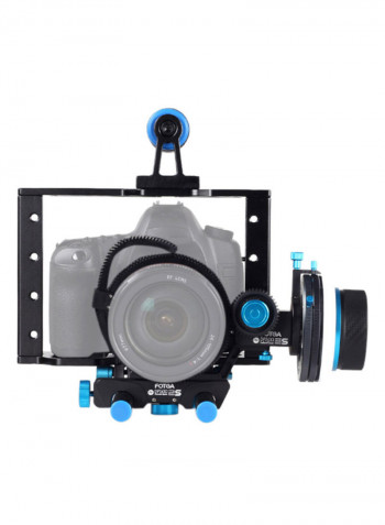 Follow Focus Quick Release Dampen With Gear Ring Black/Blue