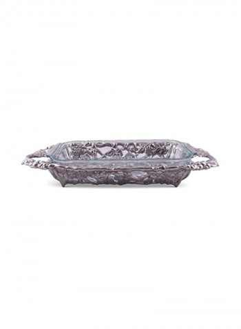 Grape Casserole With Pyrex Silver 21x11x3inch