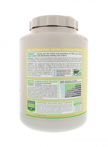 Isonatural Ultra-Pure Natural Whey Protein Isolate