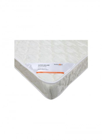 Super Deluxe Spring Mattress White 200x180centimeter