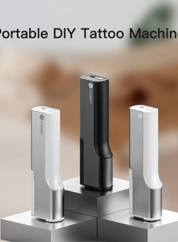 Portable DIY Tattoo Machine Intelligent Mini Cloth Pattern Printer And Navy Blue Ink Case