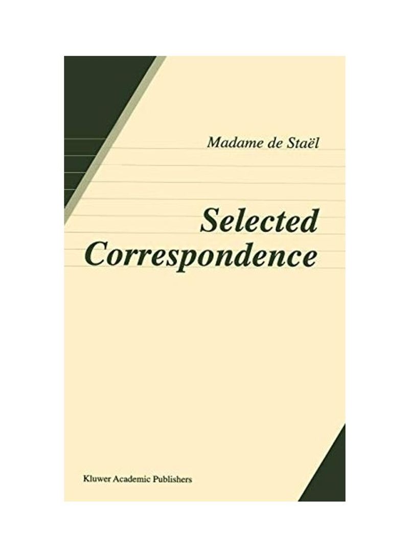 Selected Correspondence Hardcover English by K. Jameson-Cemper