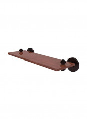 South Beach Collection Wooden Shelf Brown/Black 16inch