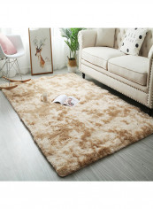 Supple Anti-Slip Living Room Carpet Yellow/Beige 200x300centimeter