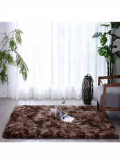 Supple Anti-Slip Living Room Carpet Brown 200x300centimeter