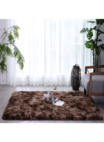 Supple Anti-Slip Living Room Carpet Brown 200x300centimeter