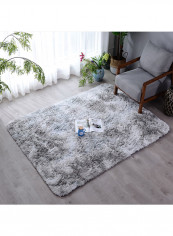 Supple Anti-Slip Living Room Carpet White/Grey 200x300centimeter