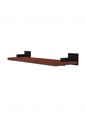 Montero Collection Wooden Shelf Black/Brown 16inch