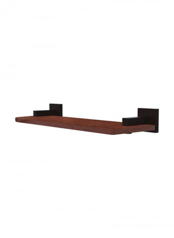 Montero Collection Wooden Shelf Black/Brown 16inch