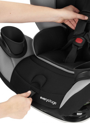 Everystage Lx All-In-One Car Seat Convertible To Booster Seat, 18-54 Kg, Gamma Black