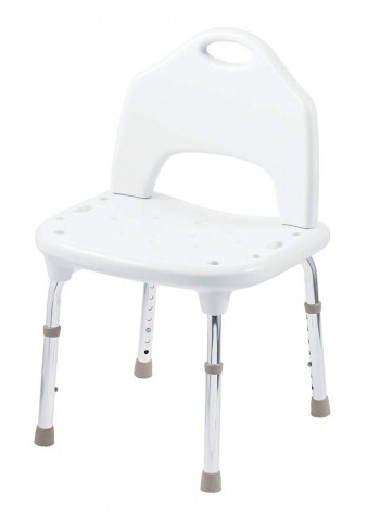 Home Care Shower Chair White/Silver/Grey