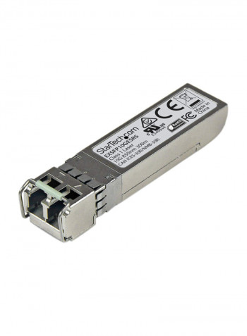 10GBase-SR Fiber Optic Hot-Swappable SFP Transceiver Silver