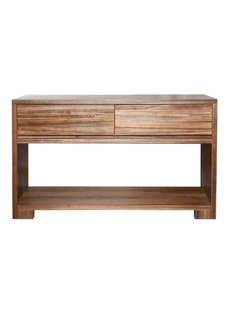 Iconic Mdf Console Table Brown 130x38x82cm