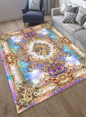 Anti-Skid Printed Carpet Multicolour 180x280centimeter