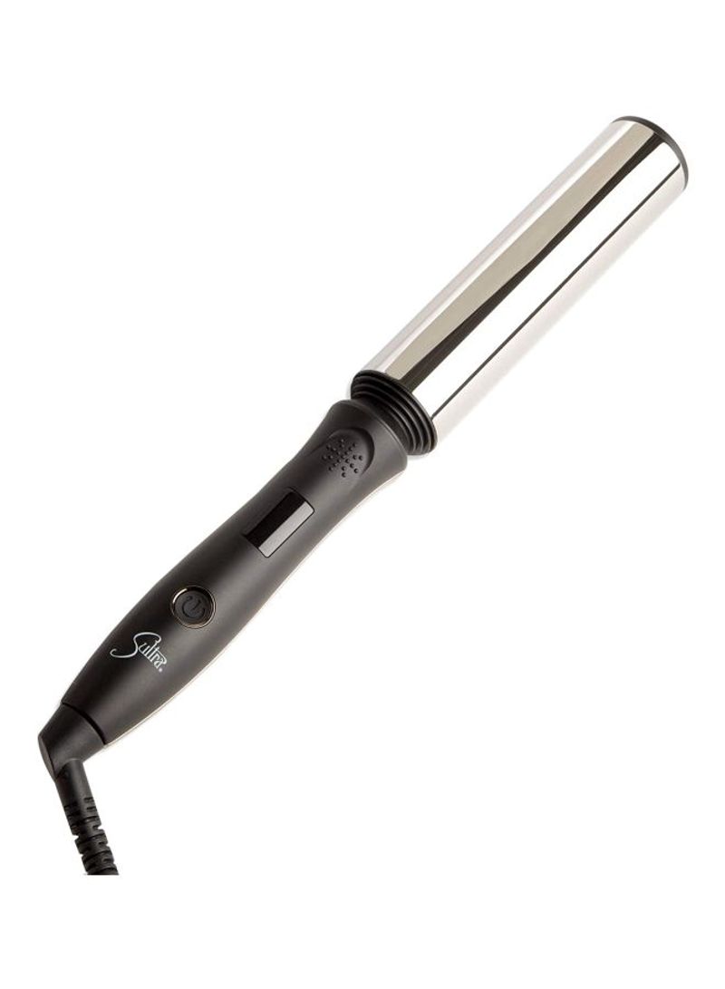 Clipless Styling Wand Curling Iron Black/Silver
