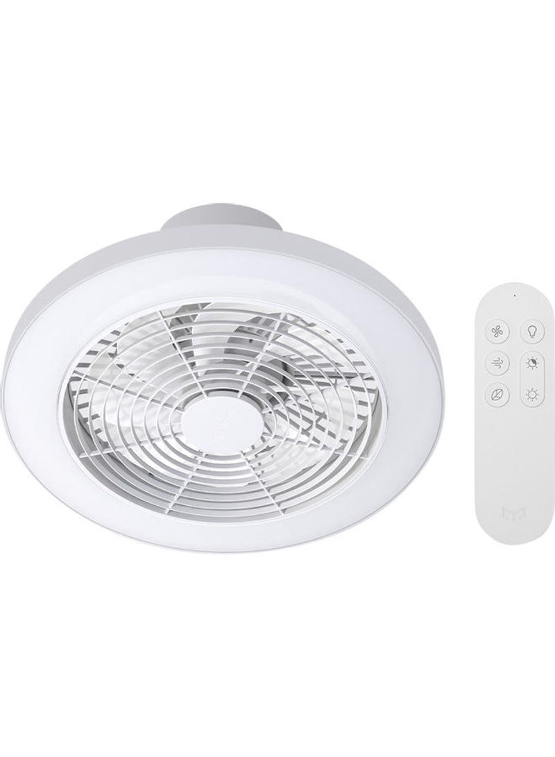 BT Connection Ceiling Fan Light With Remote White