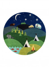Lil Mo Whimsy Collection Area Rug Multicolour 152.4centimeter