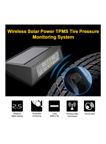 Wireless Solar Power TPMS Tire Pressure Monitoring System