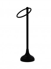 Vanity Top Guest Towel Holder Matte Black 6x20x5.5inch