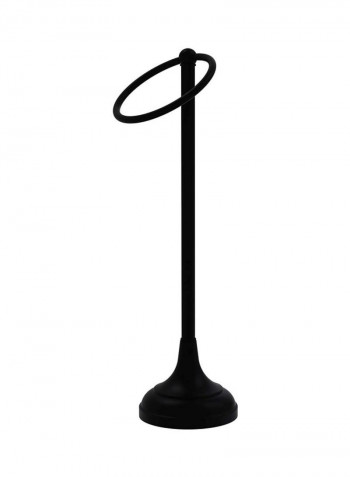 Vanity Top Guest Towel Holder Matte Black 6x20x5.5inch