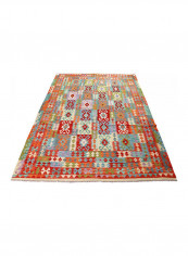 Al Fuad Handmade Kilim Wool Caucasian Carpet Multicolour 200X300cm