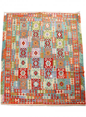 Al Fuad Handmade Kilim Wool Caucasian Carpet Multicolour 200X300cm