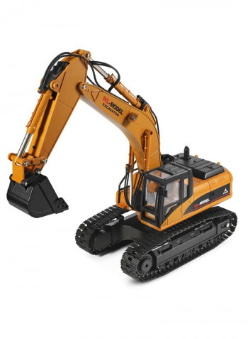 1/16 2.4G 8CH RC Metallic Excavator Engineering Vehicle with Smoke Lighting Sound RTR