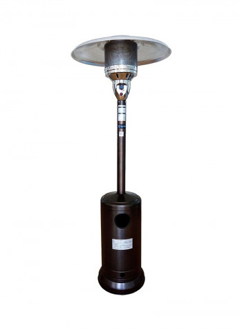 Mushroom Bullet Head Patio Heater Silver/Black