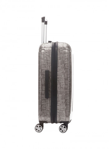 3-Piece Hard Side Trolley Luggage Set Silver