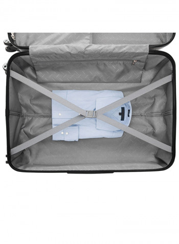 3-Piece Hard Side Trolley Luggage Set Silver