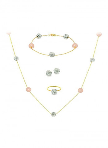 5-Piece 18 Karat Solid Gold Jewellery Set