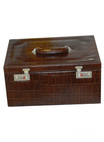 Multi-Purpose Croco Design Jewellery Box