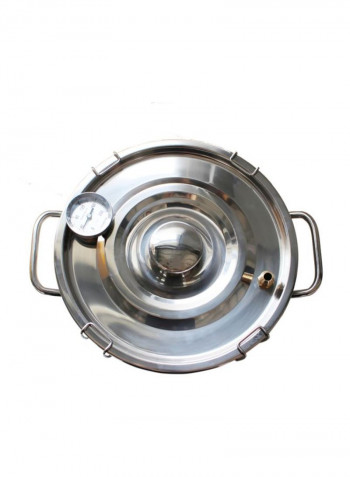 Stainless Steel Copper Purifying Fermentation Tun Set Silver/Brown