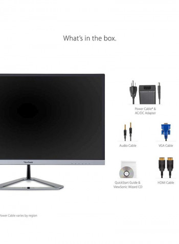 27-Inch Full HD LED Frameless IPS Entertainment Monitor Grey