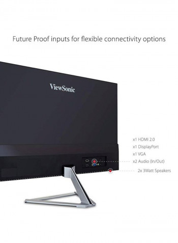 27-Inch Full HD LED Frameless IPS Entertainment Monitor Grey