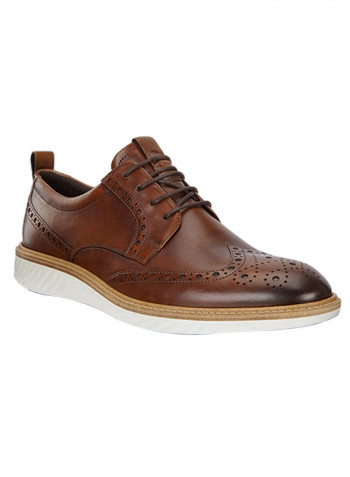 St.1 Hybrid Lace-Up Shoes Brown