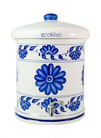 All-Natural Water Filter White/Blue
